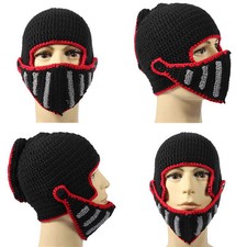 Berretto cappello stile Gladiatore Cavaliere romano realizzato in maglia lana