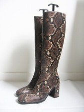 Bottes en cuir cuir python «Freelance» T : 36 