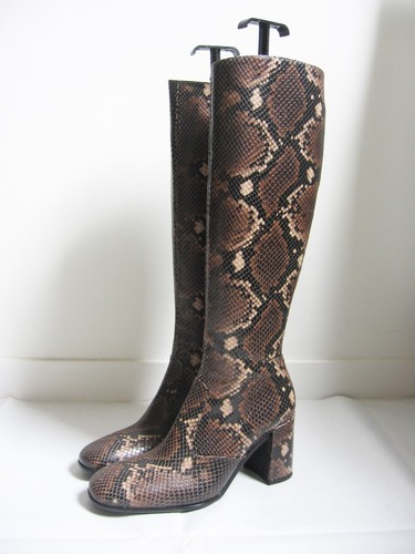 Bottes cuir python - en,