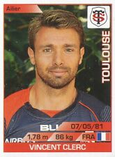259 VINCENT CLERC # STADE TOULOUSAIN TOP 14 STICKER PANINI RUGBY 2016