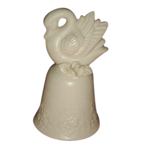 Ivory bisque ceramic bells - bisque,