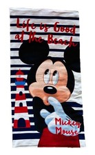 Serviette de Plage-Bain Mickey Mouse: Life Is Good At The Beach/ Collector Towel