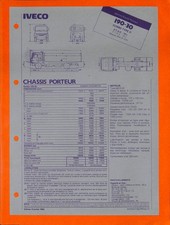 IVECO GRANDS ROUTIERS / 190-30 TURBO TYPE II / CHASSIS PORTEUR / FICHE 1986