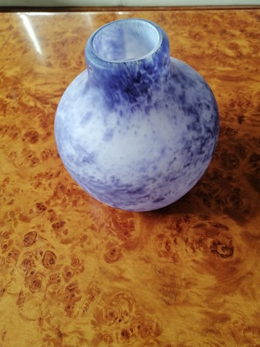 Vase pâte verre violet - pâte, de