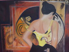 Beau Tableau Fille En Train De