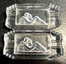 2 cendriers art déco diane la chasseresse pour ancien billard ou babyfoot