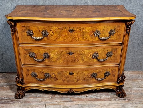 Commode galbée italienne - commode,