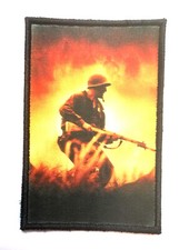 Patch MORALE 5x8cm "LA LIGNE ROUGE" Broderie PRINT Design Fun Militaire