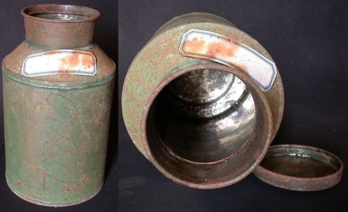 Small metal canister with
