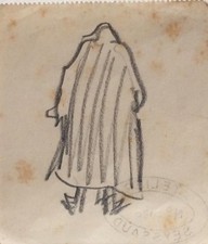 René Seyssaud - Dessin fusain - Personnage -Pv2