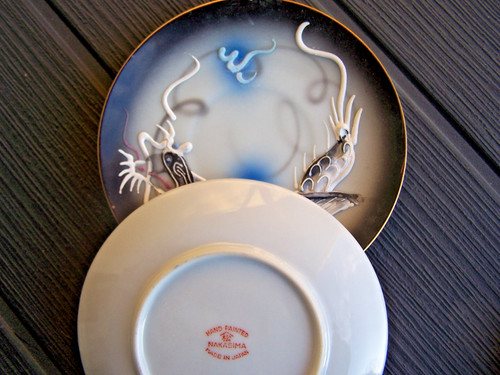 Sous tasse décor dragon - 3,