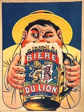 Affiche Ancienne Originale – Bière du Lion – Eugène Ogé – 1905