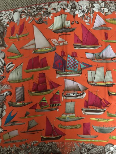 Foulard carré hermès soie - hermès,