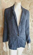 Veste bleue en lin neuve