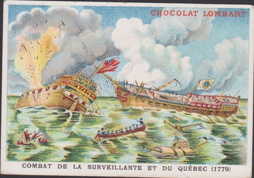 Chromo ancien chocolat lombart - chocolat,