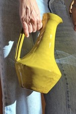 MAX IDLAS  Grand Pichet Aiguière Émaillée Céramique Jaune Era Colonieu Cloutier