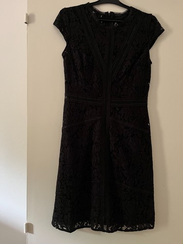Robe dentelle noire - robe, à