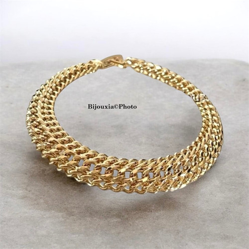 Bracelet maille américaine - bracelet,