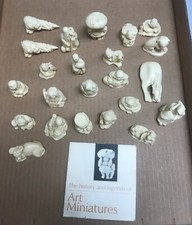 1971 Jocar Netsuke Set of 23 Resin Oriental Miniatures