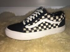 Vans Old Skool Primary Checkerboard Fur Sz Men 5.5, Women 7