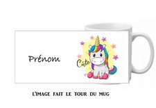 mug tasse ceramique licorne