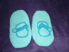 chausson/chaussette bleu clair pour l'hiver, tout doux