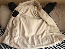 MANTEAU LONG NOIR DOUBLÉ