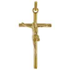 Pendentif Croix Christ Plaqué