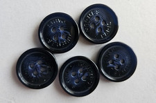 Hermes Buttons - 5 dark blue