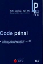 Code pénal 2007 - Inconnu -