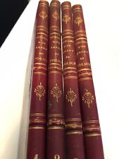 4 Tomes Livre Ancien  «  Mémoires D’un Agent De Police «  Empire Vidocq XIXème