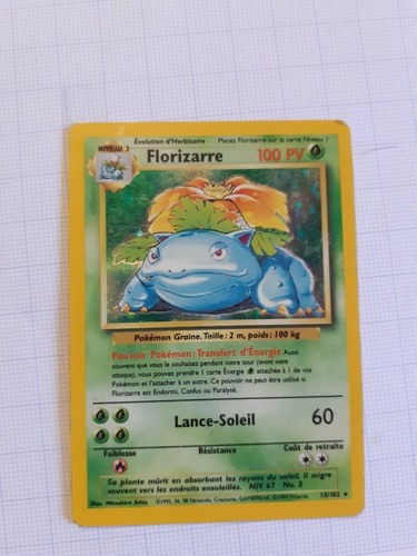 Carte pokémon florizarre 1ere - carte,