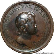 D9301 Rare Medal Spain Louis XIV Bataille Liorens Balaguer Catalogna 1645 AU