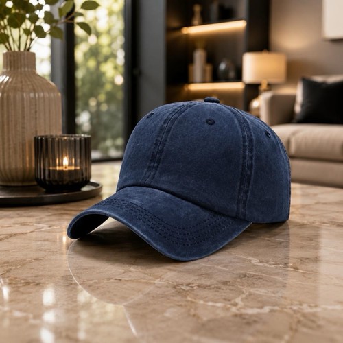 Casquette homme femme bleue