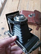 Appareil à soufflet Kodak 620 avec Étui Cuir Made In France Belle État 1950