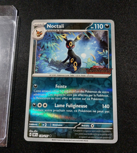 Carte pokémon noctali - carte,