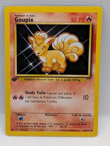Carte pokémon goupix 102 - pokémon,