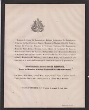 1889 Faire-part décès