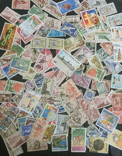 450 timbres des anciennes - timbres,