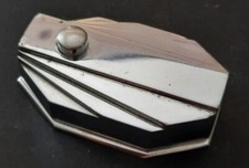 ART DECO AUTHENTIQUE SONNETTE 1925 BRONZE CHROME