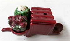 MOUTARDIER SALERON BROUETTE CHOU BARBOTINE MAJOLICA VINTAGE