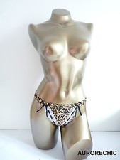 STRING PANTHERE ROSE,MARRON OU GRIS 38/40