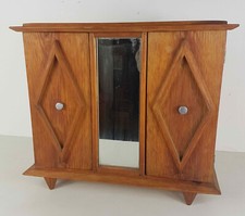 Armoire de poupée ancienne en bois 