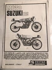 Suzuki 125 PROTAR ITALY NOTICE ASSEMBLAGE