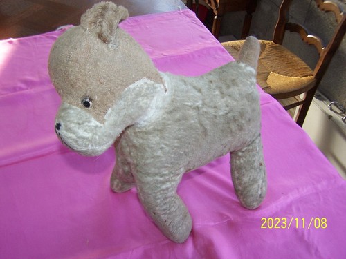 Ancienne peluche chien en - peluche,