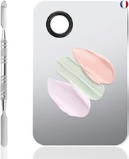WLLHYF Palette de maquillage professionnelle en acier inoxydable avec spatule,