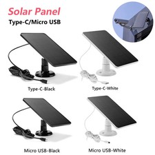 Panneau solaire Micro USB Type C extérieur étanche cellules solaires chargeur.