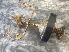 Toupie  en marbre noir  et