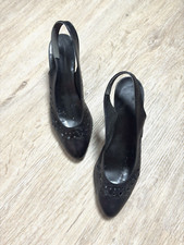 💫 Escarpins vintage noirs élégants – taille 39