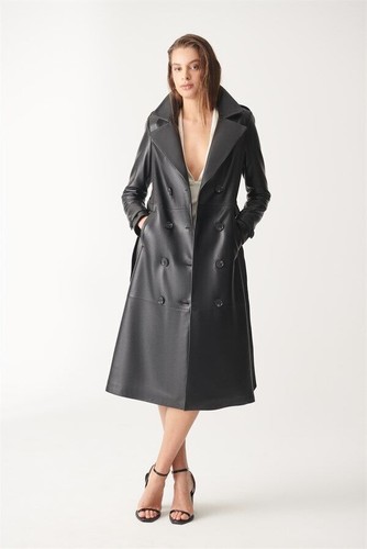 Femmes cuir noir - cuir, fashion
